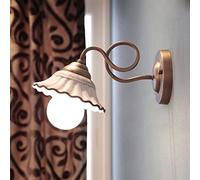 CXYWBD Appliques murales, Nordic Wall European Pastoral Style Romantique Mur Céramique Salon Étude coucher à Lampe de chevet Allele Applique murale, Convient for chambre