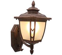CXYWBD Appliques murales, V-Intage Industrial Rustic Brown Mur with Soft Light Glass Lamphade Wall Lampe Walle(A)