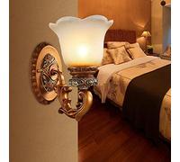 CXYWBD Appliques murales, Wall Pastoral Style Résine tête, Murale, Balcon d'allée Miroir Continental Lampes Avant Chambre à Coucher Lampe de Chevet