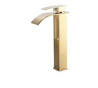 CXYWBD Bathroom Faucet Golden Classic Bathroom Basin Faucet High Short Optional Bird Shape Bubbler Gentle Effluent Hot and Cold Water Mixer Taps Drain Assembly (Color : Chrome Short)
