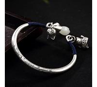 CXYWBD bracelet s990 pure hetian jade white magnolia lady open bracelet jewelry birthday present