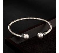 CXYWBD bracelet s990 pure open matte female bracelet birthday valentine's day gift for women bangle jewelry