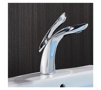 CXYWBD Creative Basin Faucet Bathroom Sink Waterfall hot and Cold Mixer Faucet Hanging Single Hole countertop Installation (Color : Chrome)