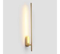 CXYWBD Indoor 9W ° Rotatable Long Strip Gold Linear Bar LED Hardware Bedroom Bedside Wall Lamp Minimalism Night Lights for Living,Warm light 3000K