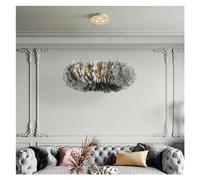 CXYWBD Luxury LED Chandelier， Goose Feather Pendant Light、 Living 、Dining Room、 Bedroom 、Parlor Hall Hanging Lamp， RomanticHome Decoration,Pendant Lighting Ceiling