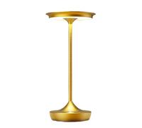 CXYWBD Portable Rechargeable Table Lamp, 3-Color Stepless Dimming, with Memory Function, Outdoor/Dining/Yard/Restaurant Suitable for bedrooms, Living Rooms, Offices, Book(Gold 1Pack)