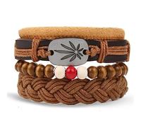 CXYWBD Vintage Bohemian Handmade Multilayer Leather Bracelet Set For Men Life Tree Wrap Bracelet Bangles Fashion Jewelry New