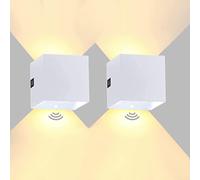 CXYWBD with Switch, LED Lamp, Motion Sensor, Indoor Battery Operated Corridor Night Wall Lighting, Rechargeable Warm Light, 3000 K for Staircase, Bedroom… lofty ambition