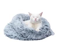 CXYYXF Cat Beds Cave for Indoor Cats for Small Dogs, Washable Sleeping Bag Calming, Soft Fluffy Self-Warming and Cozy Anti-Anxiety Cuddler (Grey)