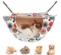 CXYYXF Cat Cage Hammock,Suitable for Indoor Cats Kitten Ferret Hamster Rabbit or Small Animals, 2 Level Comfortable Hammock Bed for Spring/Summer/Winter (Colorful B)