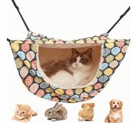 CXYYXF Cat Cage Hammock,Suitable for Indoor Cats Kitten Ferret Hamster Rabbit or Small Animals, 2 Level Comfortable Hammock Bed for Spring/Summer/Winter (Colorful C)