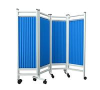 CXYZM Folding Rolling Privacy Screen, 6ft Tall Room Divider on Wheels, Temporary Fence for Clinic Exam Room, Space Saving Solution