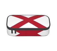 Cxzmnba Alabama State Flag Pencil Case for Boys and Girls, Back-to-School Essential, Student Supplies, Pencil Bag