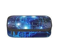 Cxzmnba Artificial Intelligence Brain Pencil Case for Boys and Girls, Back-to-School Essential, Student Supplies, Pencil Bag