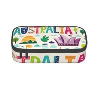 Cxzmnba Australia Themed Pencil Case for Boys and Girls, Back-to-School Essential, Student Supplies, Pencil Bag