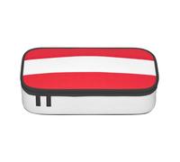 Cxzmnba Austrian Flag Pencil Case for Boys and Girls, Back-to-School Essential, Student Supplies, Pencil Bag