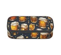 Cxzmnba Beer Pencil Case for Boys and Girls, Back-to-School Essential, Student Supplies, Pencil Bag
