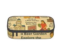 Cxzmnba Berlin See Travel Guide Pencil Case for Boys and Girls, Back-to-School Essential, Student Supplies, Pencil Bag