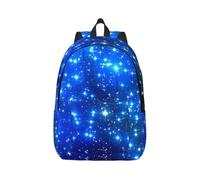 Cxzmnba Blue Shining Stars Backpack with Adjustable Strap, Perfect for Work, Travel, University, Fashion Bag