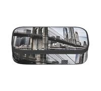Cxzmnba Brooklyn Bridge Pencil Case for Boys and Girls, Back-to-School Essential, Student Supplies, Pencil Bag