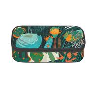 Cxzmnba Cactus Tropical Plant Pencil Case for Boys and Girls, Back-to-School Essential, Student Supplies, Pencil Bag
