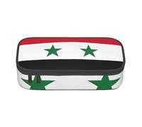 Cxzmnba Flag of The Syrian Arab Republic Pencil Case for Boys and Girls, Back-to-School Essential, Student Supplies, Pencil Bag