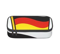 Cxzmnba German Flag Pencil Case for Boys and Girls, Back-to-School Essential, Student Supplies, Pencil Bag