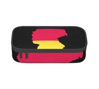 Cxzmnba Germany Map with Flag Colors Pencil Case for Boys and Girls, Back-to-School Essential, Student Supplies, Pencil Bag