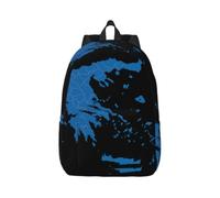 Cxzmnba Greece Map Pattern Print Backpack with Adjustable Strap, Perfect for Work, Travel, University, Fashion Bag