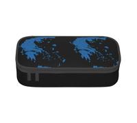Cxzmnba Greece Map Pattern Print Pencil Case for Boys and Girls, Back-to-School Essential, Student Supplies, Pencil Bag