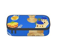 Cxzmnba Greek Culture Symbols Pencil Case for Boys and Girls, Back-to-School Essential, Student Supplies, Pencil Bag