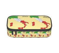 Cxzmnba Italy Regional Map with Color Pencil Case for Boys and Girls, Back-to-School Essential, Student Supplies, Pencil Bag