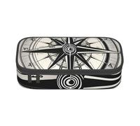 Cxzmnba Law of The Compass Navigation 1 Pencil Case for Boys and Girls, Back-to-School Essential, Student Supplies, Pencil Bag