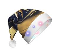 Cxzmnba Law of the Compass Navigation LED Christmas Hat, Unisex Light Up Santa Cap for Adults, Holiday & Party & New Year Gift