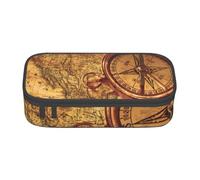Cxzmnba Law of The Compass Navigation Pencil Case for Boys and Girls, Back-to-School Essential, Student Supplies, Pencil Bag