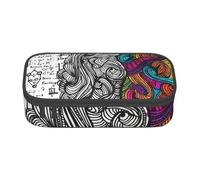 Cxzmnba Left and Right Brain Pencil Case for Boys and Girls, Back-to-School Essential, Student Supplies, Pencil Bag