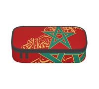 Cxzmnba Morocco Flag Culture Pencil Case for Boys and Girls, Back-to-School Essential, Student Supplies, Pencil Bag