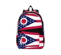 Cxzmnba Ohio State Flag Backpack with Adjustable Strap, Perfect for Work, Travel, University, Fashion Bag