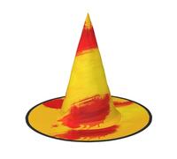 Cxzmnba Pack of 2, Abstract Spanish flag Party Hat, Halloween Hat, Festival Essentials, Fancy Dress & Cosplay, One Size