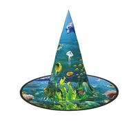Cxzmnba Pack of 2, Colored Undersea World Party Hat, Halloween Hat, Festival Essentials, Fancy Dress & Cosplay, One Size