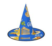 Cxzmnba Pack of 2, Greek Culture Symbols Party Hat, Halloween Hat, Festival Essentials, Fancy Dress & Cosplay, One Size