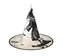 Cxzmnba Pack of 2, Halloween Witch Flying Party Hat, Halloween Hat, Festival Essentials, Fancy Dress & Cosplay, One Size