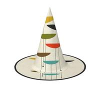 Cxzmnba Pack of 2, mid century modern prints Party Hat, Halloween Hat, Festival Essentials, Fancy Dress & Cosplay, One Size