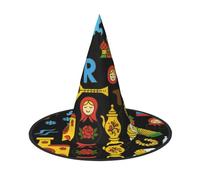 Cxzmnba Pack of 2, Russian Cultural Symbols Party Hat, Halloween Hat, Festival Essentials, Fancy Dress & Cosplay, One Size