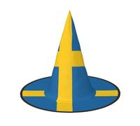Cxzmnba Pack of 2, Swedish flag Party Hat, Halloween Hat, Festival Essentials, Fancy Dress & Cosplay, One Size