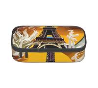 Cxzmnba Paris Eiffel Tower Pencil Case for Boys and Girls, Back-to-School Essential, Student Supplies, Pencil Bag