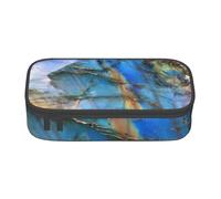 Cxzmnba Rainbow Moonstone Pencil Case for Boys and Girls, Back-to-School Essential, Student Supplies, Pencil Bag