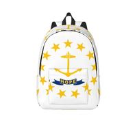 Cxzmnba Rhode Island State Flag Backpack with Adjustable Strap, Perfect for Work, Travel, University, Fashion Bag