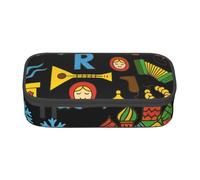 Cxzmnba Russian Cultural Symbols Pencil Case for Boys and Girls, Back-to-School Essential, Student Supplies, Pencil Bag