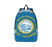 Cxzmnba South Dakota Flag Backpack with Adjustable Strap, Perfect for Work, Travel, University, Fashion Bag